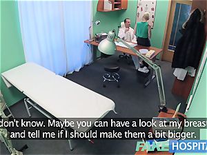 fake clinic Flirty inked minx requests fast fuck-fest