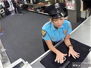massive wood in milky rump anal and massive hard-on little gonzo nailing Ms Police Officer